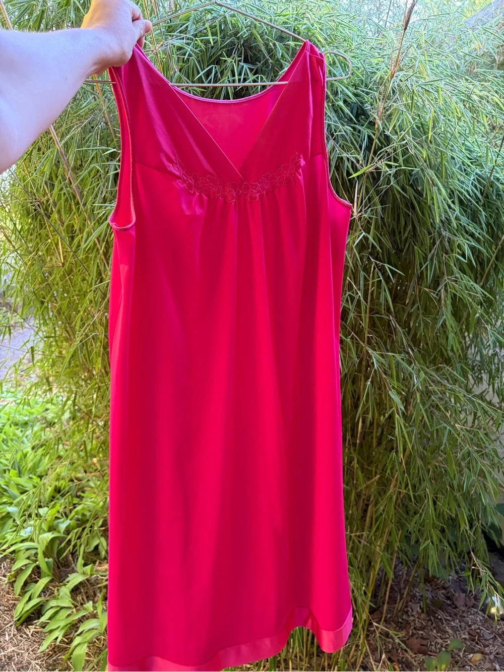 Vintage hot pink medium vanity fair nightgown